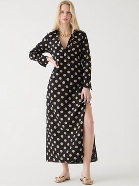 j crew striped knit maxi dress Jcrew Striped Knit High Low Maxi Dress Size S Icon Ivory Navy $120 J Crew